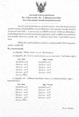 กิจกรรมการแข่งขัน "เดิน - วิ่ง พิชิตยอดเขาพ่อตาโชงโดง"